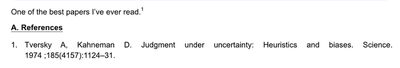 Citations with a reference section.
